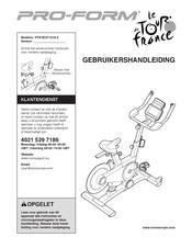 Pro-Form LE TOUR DE FRANCE Gebruikershandleiding