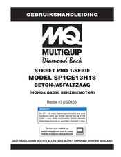 MQ Multiquip STREET PRO SP1CE13H18 Gebruikershandleiding