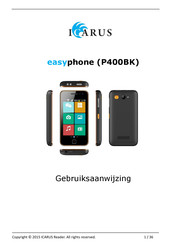 Icarus Easyphone P400BK Gebruiksaanwijzing