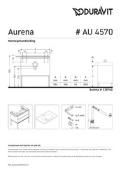 Duravit Aurena AU 4570 Montagehandleiding