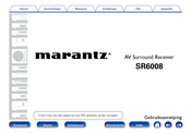 Marantz SR6008 Gebruiksaanwijzing