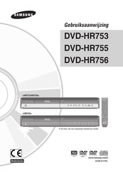 Samsung DVD-HR753 Gebruiksaanwijzing