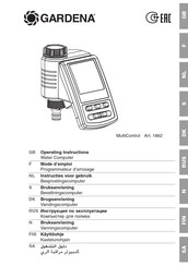 Gardena MultiControl Instructies Voor Gebruik