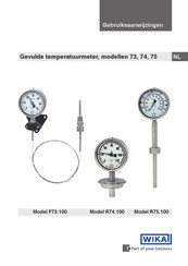 WIKA 74 Gebruiksaanwijzingen