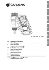 Gardena C 1060 solar Instructies Voor Gebruik