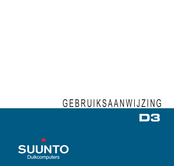 Suunto D3 Gebruiksaanwijzing