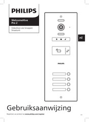 Philips WelcomeHive Pro 2 Gebruiksaanwijzing