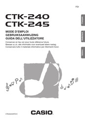 Casio CTK-240 Gebruiksaanwijzing