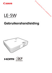 Canon LE-5W Gebruikershandleiding