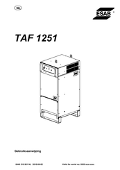 ESAB TAF 1251 Gebruiksaanwijzing