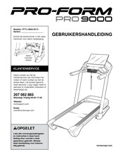 Pro-Form PFTL15820-INT.2 Gebruikershandleiding