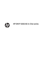 Hp ENVY 5000 All-in-One Series Handleiding