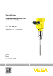 Vega VEGACAL 62 Handleiding