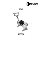 Bartscher 500308 Gebruiksaanwijzing