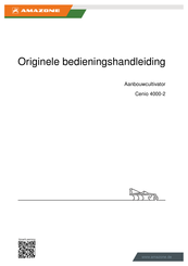 Amazone Cenio 4000-2 Originele Bedieningshandleiding