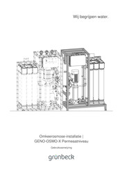 Grunbeck GENO-OSMO-X 2000 Gebruiksaanwijzing