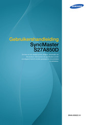 Samsung SyncMaster S27A850D Gebruikershandleiding