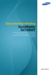 Samsung SyncMaster S27A850T Gebruikershandleiding