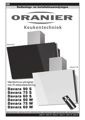 Oranier Davara 60 S Bedienings- En Installatiehandleiding