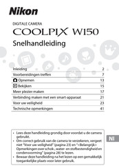 Nikon COOLPIX W150 Snelhandleiding