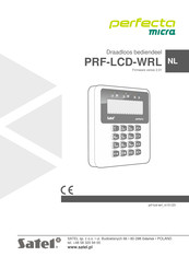 Satel perfecta micra PRF-LCD-WRL Gebruiksaanwijzing