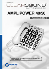 Geemarc CLEARSOUND AMPLIPOWER 40 Handleiding