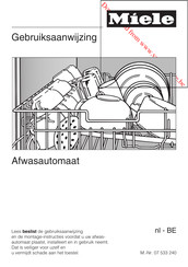 Miele G1674 Gebruiksaanwijzing