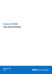 Dell Vostro 16 5640 Gebruikershandleiding