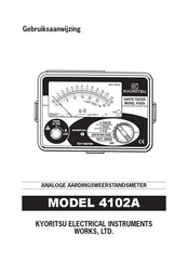 Kyoritsu Electrical Instruments Works 4102A Gebruiksaanwijzing