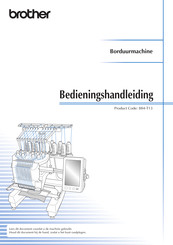 Brother 884-T13 Bedieningshandleiding