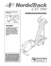 NordicTrack CXT 990 Gebruiksaanwijzing