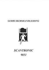 Scantronic 9851 Gebruikershandleiding