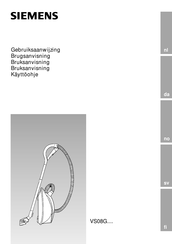 Siemens VS08G Series Gebruiksaanwijzing