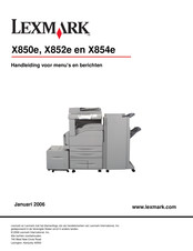 Lexmark X854e Handleiding