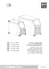 ims PRO TITANIUM 400 AC/DC Gebruiksaanwijzing