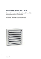 REMKO PWN HK Bedieningshandleiding