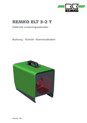 REMKO ELT 3-2 T Bedieningshandleiding