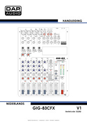 DAP Audio D2282 Handleiding