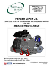 Portable Winch PCH1000 Gebruikershandleiding