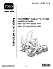 Toro Reelmaster 3555 Gebruikershandleiding