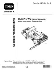 Toro Multi Pro WM Gebruikershandleiding