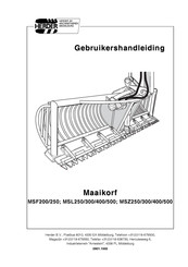 HERDER MSZ300 Gebruikershandleiding