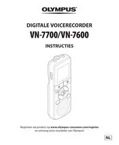 Olympus VN-7600 Instructies