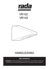 Rada VR142 Handleiding