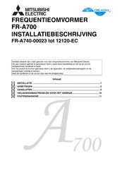 Mitsubishi Electric FR-A700 Installatiehandleiding