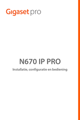 Gigaset N670 IP PRO Installatiehandleiding