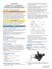 Garmin PANOPTIX LIVESCOPE Installatie-Instructies