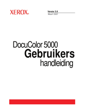 Xerox DocuColor 5000 Gebruikershandleiding