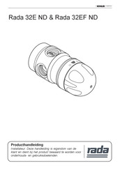 Kohler Rada 32E ND Handleiding