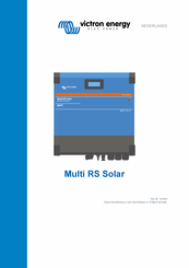 Victron energy Multi RS Solar Handleiding